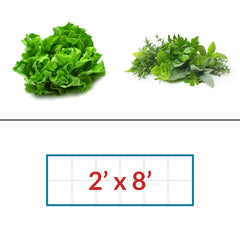 Lettuce - Herbs 2' x 8' LED Grow Light Lighting Kit