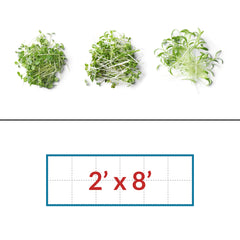 Microgreens 2' x 8' LED Grow Light Lighting Kit