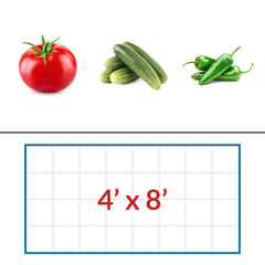 Tomatoes - Cucumbers - Peppers 4' x 8' LED Grow Light Lighting Kit
